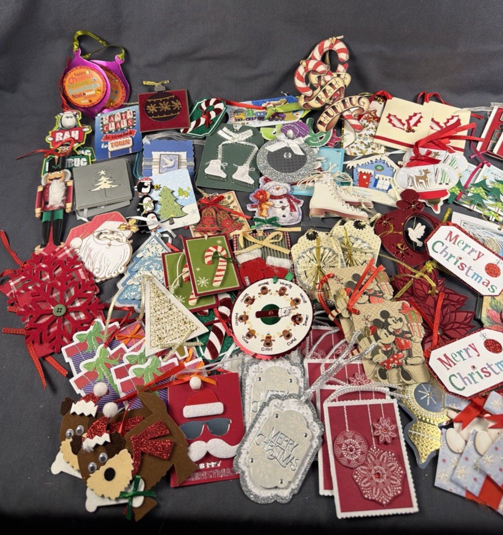 Lot 100+ PMG Unused Christmas Gift Tags Some 3-D Many Themes